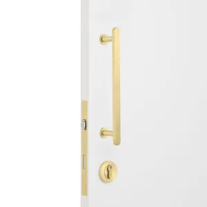 Satin Brass Roller Lock Kit - Imogen Pull by Manovella, a Door Hardware for sale on Style Sourcebook