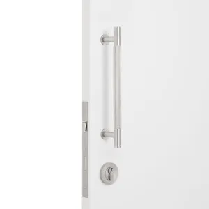 Brushed Nickel Roller Lock Kit - Charmian Pull by Manovella, a Door Hardware for sale on Style Sourcebook