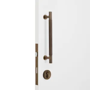 Aged Brass Roller Lock Kit - Charmian Pull by Manovella, a Door Hardware for sale on Style Sourcebook