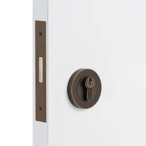 Aged Brass Euro Deadbolt Kit by Manovella, a Door Hardware for sale on Style Sourcebook