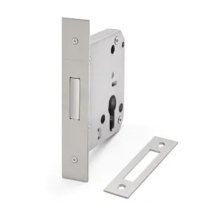 Brushed Nickel Euro Mortice Deadbolt 316SSS (60mm Backset) by Manovella, a Door Hardware for sale on Style Sourcebook