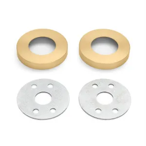 Satin Brass Large Rose Adaptor Kit - 65mm Diameter (Solid Brass) by Manovella, a Door Hardware for sale on Style Sourcebook