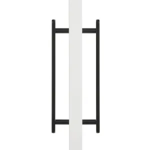 Matt Black Oval Profile Back to Back Door Pull - Imogen by Manovella, a Door Hardware for sale on Style Sourcebook