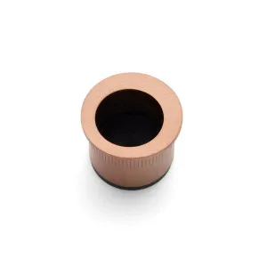 Brushed Bronze Round Sliding Door Finger Pull by Manovella, a Door Hardware for sale on Style Sourcebook