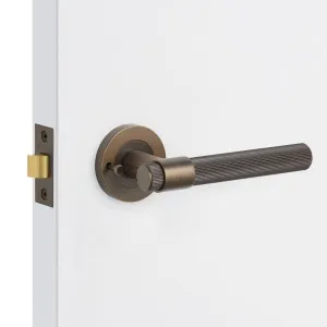 Aged Brass Privacy Door Handle - Rochester by Manovella, a Door Hardware for sale on Style Sourcebook
