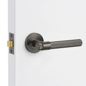 Gunmetal Privacy Door Handle - Rochester by Manovella, a Door Hardware for sale on Style Sourcebook
