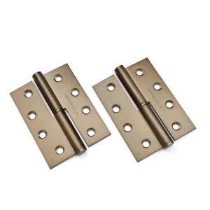 Aged Brass Lift Off Right Hand Hinge (Pair) 100mm x 75mm by Manovella, a Door Hardware for sale on Style Sourcebook