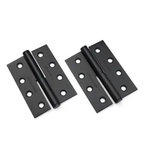 Matt Black Lift Off Left Hand Hinge (Pair) 100mm x 75mm by Manovella, a Door Hardware for sale on Style Sourcebook