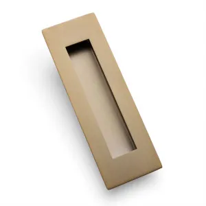 Aged Brass Sliding Door Flush Pull 150mm x 50mm by Manovella, a Door Hardware for sale on Style Sourcebook