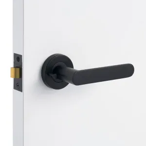 Matt Black Privacy Door Handle - Fairhaven by Manovella, a Door Hardware for sale on Style Sourcebook