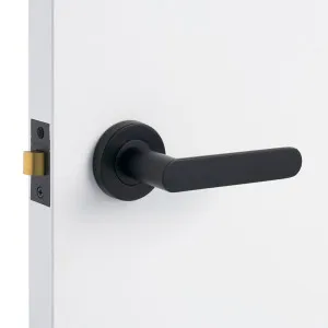 Matt Black Passage Door Handle - Fairhaven by Manovella, a Door Hardware for sale on Style Sourcebook