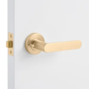 Satin Brass Privacy Door Handle - Fairhaven by Manovella, a Door Hardware for sale on Style Sourcebook