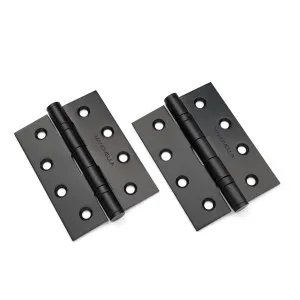 Matt Black Ball Bearing Hinge (Pair) 100mm x 75mm by Manovella, a Door Hardware for sale on Style Sourcebook