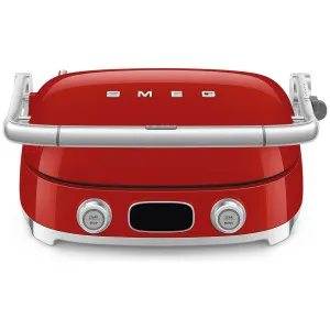 Smeg 50s Style Countertop Multifunctional Grill Red MGF01RDAU by Smeg, a Small Kitchen Appliances for sale on Style Sourcebook