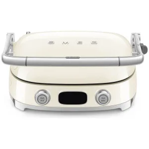 Smeg 50s Style Countertop Multifunctional Grill Cream MGF01CRAU by Smeg, a Small Kitchen Appliances for sale on Style Sourcebook