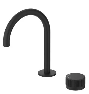Mica Fluted Gooseneck Hob Basin Mixer Set by Bella Vista, a Bathroom Taps & Mixers for sale on Style Sourcebook