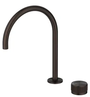 Mica Fluted Gooseneck Hob Sink/Basin Mixer Set by Bella Vista, a Bathroom Taps & Mixers for sale on Style Sourcebook