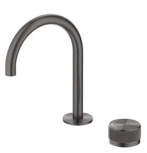 Mica Fluted Gooseneck Hob Basin Mixer Set by Bella Vista, a Bathroom Taps & Mixers for sale on Style Sourcebook