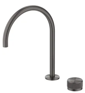 Mica Fluted Gooseneck Hob Sink/Basin Mixer Set by Bella Vista, a Bathroom Taps & Mixers for sale on Style Sourcebook