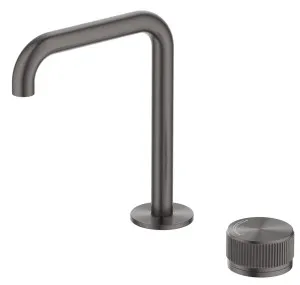 Mica Fluted Soft-Square Hob Basin Mixer Set by Bella Vista, a Bathroom Taps & Mixers for sale on Style Sourcebook