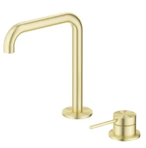 Mica Soft-Square Hob Basin Mixer Set by Bella Vista, a Bathroom Taps & Mixers for sale on Style Sourcebook