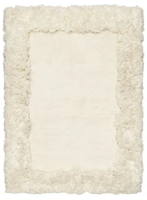 Yosefa Natural Cream Rectangular Shag Rug by Miss Amara, a Shag Rugs for sale on Style Sourcebook