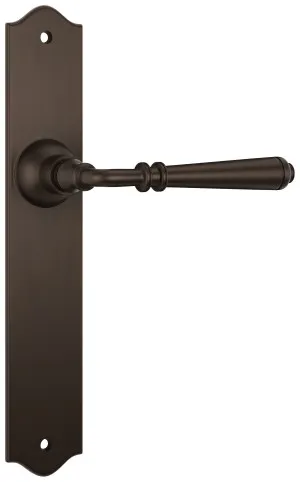 Reims Lever - Long Backplate - Antique Brass by Tradco, a Door Hardware for sale on Style Sourcebook