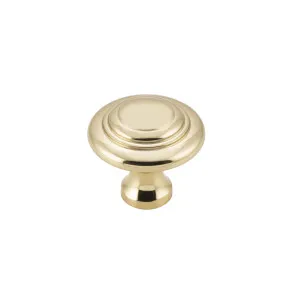 Domed Cupboard Knob - Unlacquered Polished Brass by Tradco, a Cabinet Hardware for sale on Style Sourcebook