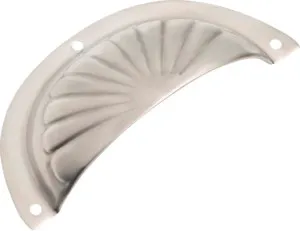 Fluted Drawer Pull - Sheet Brass - Satin Nickel by Tradco, a Cabinet Hardware for sale on Style Sourcebook