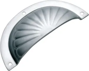Fluted Drawer Pull - Sheet Brass - Chrome Plated by Tradco, a Cabinet Hardware for sale on Style Sourcebook