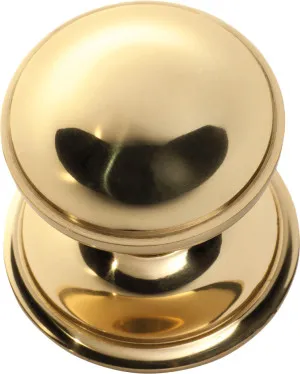 Classic Centre Door Knob - Polished Brass by Tradco, a Door Hardware for sale on Style Sourcebook