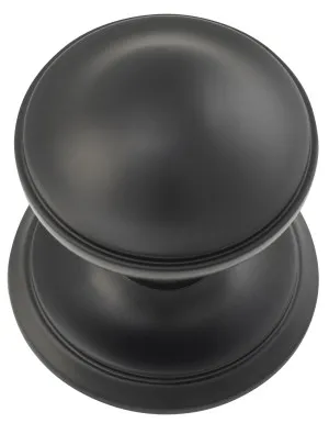 Classic Centre Door Knob - Matt Black by Tradco, a Door Hardware for sale on Style Sourcebook