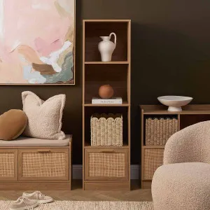 Noosa Rattan Slim Bookcase - Natural - Mocka by Mocka., a Bookcases for sale on Style Sourcebook