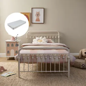 Classic Cottage King Single Bed + Mocka Mattresses Bundle - Cream by Mocka., a Mattresses for sale on Style Sourcebook