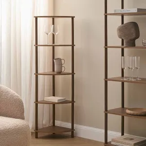 Eden Corner Shelf - Walnut - Mocka by Mocka., a Wall Shelves & Hooks for sale on Style Sourcebook