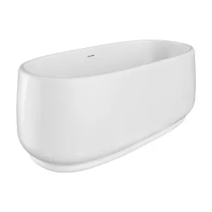 Eden Freestanding Acrylic Bath, 1550mm, Gloss White with overflow by Fienza, a Bathtubs for sale on Style Sourcebook