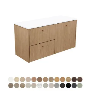 Salisbury 1200 Double Bowl Wall Hung Cabinet, Solid Surface or Silica Free Stone Top by Fienza, a Vanities for sale on Style Sourcebook
