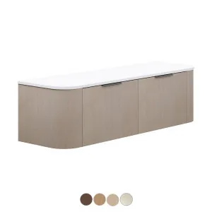Lena 1500 Single Bowl Wall Hung Double Curve Cabinet by Fienza, a Vanities for sale on Style Sourcebook