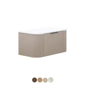 Lena 900 Wall Hung Double Curve Cabinet by Fienza, a Vanities for sale on Style Sourcebook
