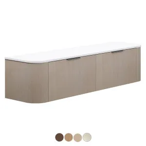 Lena 1800 Double Bowl Wall Hung Double Curve Cabinet by Fienza, a Vanities for sale on Style Sourcebook
