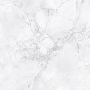 Superwhite Marble Look Porcelain Tile Honed 600x600mm by Amber, a Porcelain Tiles for sale on Style Sourcebook