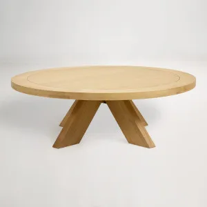 Galaxy Round Coffee Table, Oak, by Lounge Lovers by Lounge Lovers, a Coffee Table for sale on Style Sourcebook