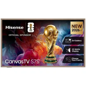 Hisense 55'' S7S Hi-QLED 4K Canvas TV Black [2026] 55S7SAU by HiSense, a Home Entertainment for sale on Style Sourcebook