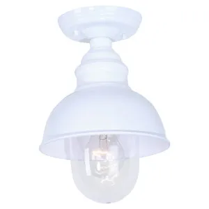 Parkway Small Outdoor Under Eave, White by Lighting Inspirations, a null for sale on Style Sourcebook