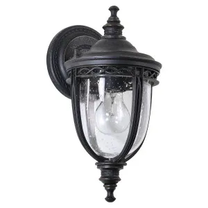 Keppel Small Outdoor Wall Light, Antique Bronze by Lighting Inspirations, a null for sale on Style Sourcebook