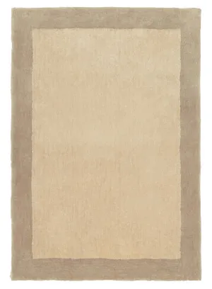 Verity Beige Bordered Shag Rug by Miss Amara, a Shag Rugs for sale on Style Sourcebook