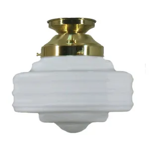 Detroit 8'' Opal Matte Batten Fix, Polished Brass by Lighting Inspirations, a null for sale on Style Sourcebook