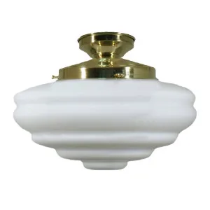 Chateau Opal Matte Batten Fix, Polished Brass by Lighting Inspirations, a null for sale on Style Sourcebook