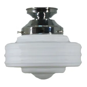 Detroit 8'' Opal Matte Batten Fix, Chrome by Lighting Inspirations, a null for sale on Style Sourcebook