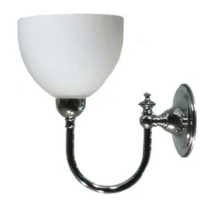 Loxton Wall Light with Decatron Opal Matte Shade, Chrome by Lighting Inspirations, a Wall Lighting for sale on Style Sourcebook